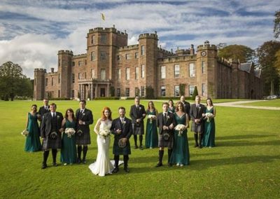 Castle Backdrop for a traditional wedding